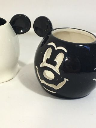 Disney Parks Mickey Mouse Ceramic Halloween Pumpkin Head Candle Luminary Set 5
