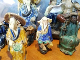 18 Vintage Figurine Chinese Shiwan Mudman Mud Men 4