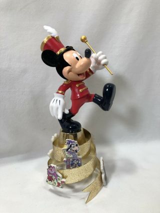 Rare Disney Mickey Mouse Christmas Tree Topper Band Leader Bandleader Characters