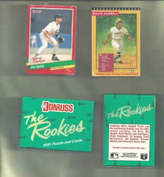 1991 Donruss The Rookies Puzzle And Baseball Cards Set