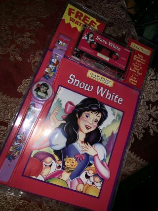 Snow White Storybook Audio Tape Cassette Goodtimes Publishing Disney Listen Read