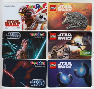 Star Wars 6 Gift Card Star Wars Germany For Collectors