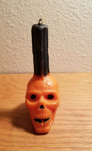Vintage Gurley Skull Candle