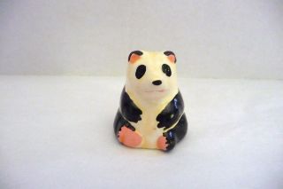Thimble Handpainted Bisque Figural Of A Panda Bear Adorable