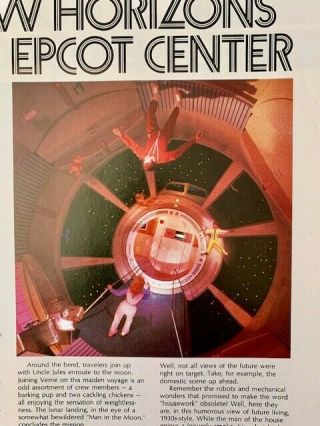 " Horizons For Epcot Center " 1984 Disney Magic Kingdom Club News For Families
