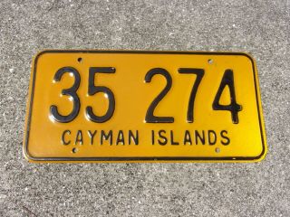 Cayman Islands License Plate 35 274