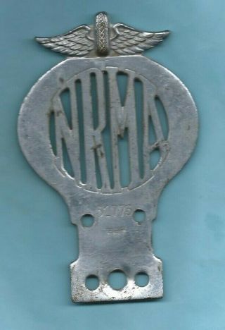 (extremely Rare) Nrma Car Badge No.  31773 (angus & Coote Jewellers Sydney)