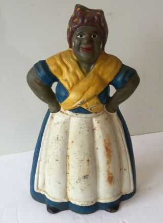 Antique Aunt Jemima - Cast Iron - Doorstop - African Americana