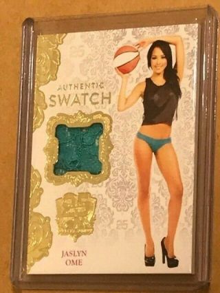 2019 Jaslyn Ome Benchwarmer No 25 Years Gold Foil Panties Swatch Card
