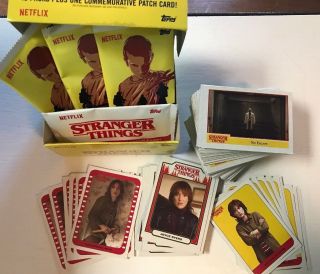2018 Topps Stranger Things 1 Full Set With Sub Set Stickers Cards (150 Total)