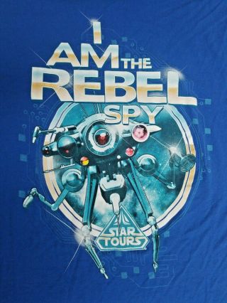 Star Tours T - Shirt Disneyland Star Wars Rebel Spy I Am The Rebel Spy Tshirt