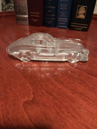 Vintage Hofbauer West Germany Mercedes Gullwing Glass Crystal Car Paperweight