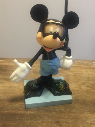 Mickey Mouse Scuba Snorkeling Undersea Mickey Inspearations Figurine Walt Disney