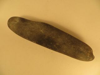 Native American Stone Maul,  Pestle Club Artifact 9 - 1/8 Inches X 2 - 1/4 Inches