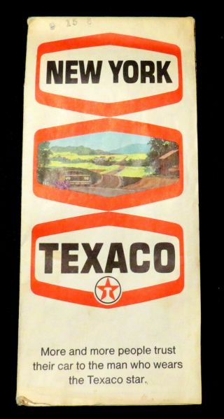 Vintage Texaco Road Map - York State