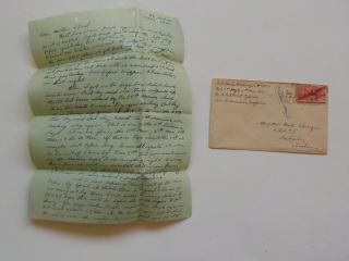 Wwii Letter 1945 29th Marines 6th Division Usmc Vtg Ww Ii Tang Shan China Ww2