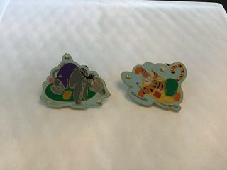 Htf Disney Pins Pooh Inner Tube Series - Eeyore & Tigger