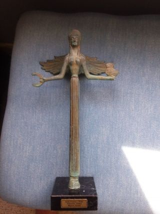 Bronze Nike Greek God Of Achievement Statue Italy