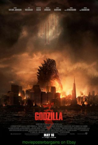 Godzilla Movie Poster Ds 27x40 Final Style 2014 Film