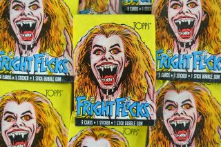 Topps Fright Flicks Trading Cards,  One Wax Pack,  Fright Night,  1988