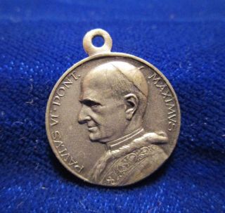 Pope Paul Vi Medal Our Lady Of Perpetual Help Silvertone