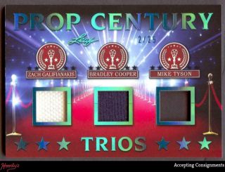 2019 Pop Century Trio Galifiankias,  Bradley Cooper,  Mike Tyson Relic 2/25