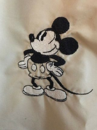 Vintage ' 70s Mickey Mouse Disney Throwback to ' 50s Tan Windbreaker Jacket,  XL 2