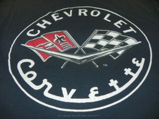 Chevrolet Corvette Double Sided T Shirt Size Large