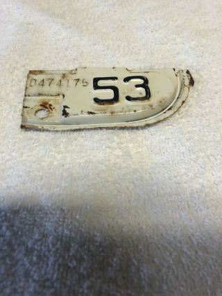 1953 California Vintage License Plate Year Tab 0474175