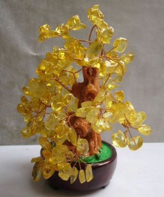 370 - 380g Lucky tree Natural Crystal pretty citrine yellow crystal gem tree 4