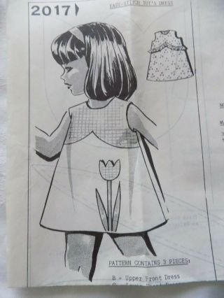 Vintage Gritt Needlework Sewing Pattern 2017 - Child 