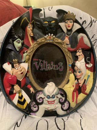 Disney Villain 3d Resin Picture Frame Maleficent,  Evil Queen,  Ursula