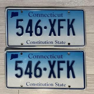 Connecticut License Plates 2 Connecticut Constitution State Plates