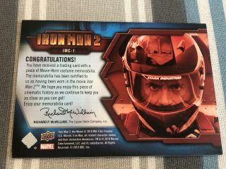 Iron Man Costume Card Tony Stark 2