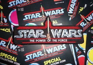 Hasbro Kenner Star Wars Power Of The Force Vintage Style Toy Logo Patch,  Global