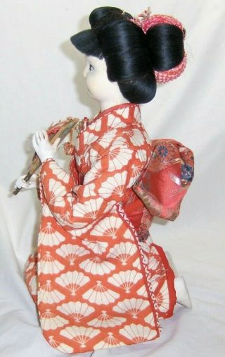Vintage Large Rare Possible Nishi Japanese Geisha Doll 24 inches Tall 470 6