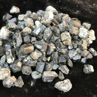 500g Natural Black Tourmaline Mineral Quartz Crystal Gravel Tumbled Stone Reiki 5
