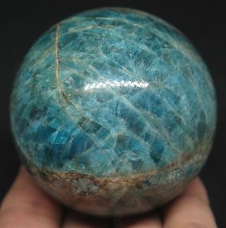 60mm 12.  5oz Natural Rainbows Apatite Crystal Sphere Ball