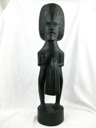 Fijian Hand Carved Wood Tribal Art Fertility Figure Statue Fiji Oceanic Tiki Vtg