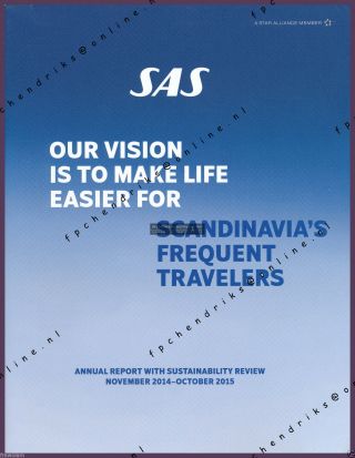Annual Report - Sas Scandinavian Airlines - English 2014 - 2015