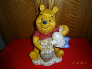 Disney Winnie The Pooh Garden Statue With Hang Tag Henri Studio 2001 Hard To Fin