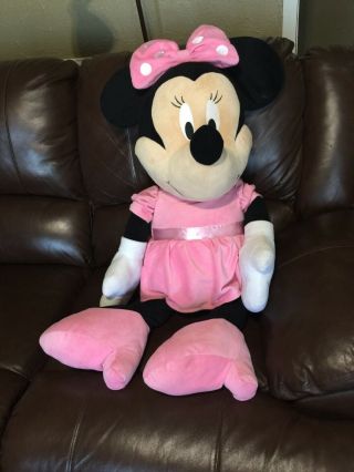 Jumbo 42 " Inch Soft Plush Disney Minnie Mouse Life Size Doll Stuffed Animal