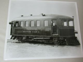 8x10 B&w Photo Union Pacific Motor Car 1 Mckeen Car Built In 1905
