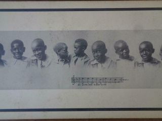 BLACK AMERICANA PRINT POSTER RACIST BLACK SONG DATED 1897 3