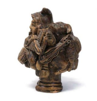 EKEKO Figurine - God of Prosperity Abundance Hand Crafted Clay - Good Luck Charm 2