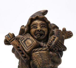 EKEKO Figurine - God of Prosperity Abundance Hand Crafted Clay - Good Luck Charm 5
