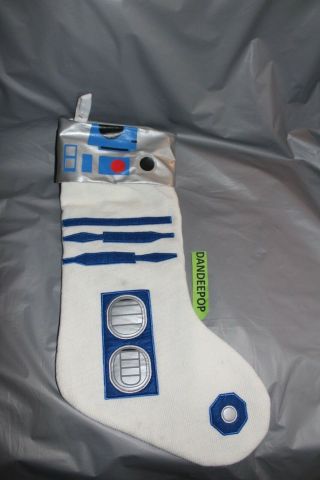 Star Wars R2d2 Blue And White Robot Christmas Holiday Stocking