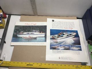 Specs Chris Craft Boat Brochure 1962 Sports Cruisers Motor Yachts 33 Page Rare