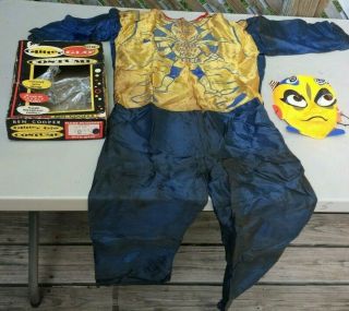 Vintage Ben Cooper Moon Man Costume Glow In The Dark And Mask Large 239