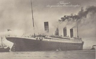 White Star Line S.  S.  Titanic,  Postcard From Vienna 1912